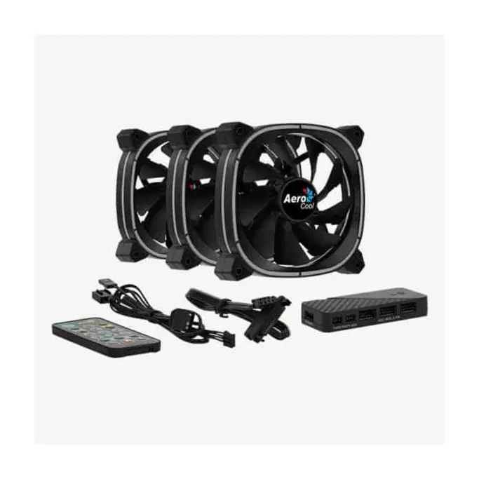 Aerocool ventilator 120mm Astro 12 Pro ARGB 3-pack with remote control, ACF3-AT10217.02 - Slika 2