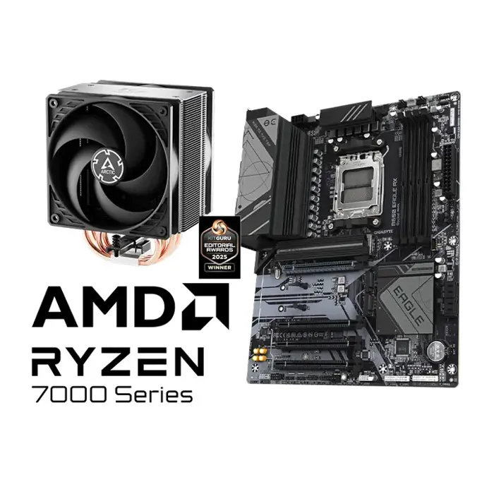 AMD Bundle Ryzen 7 7700 Promo, Gigabyte B650 EAGLE AX, Arctic Freezer 36 - Slika 1
