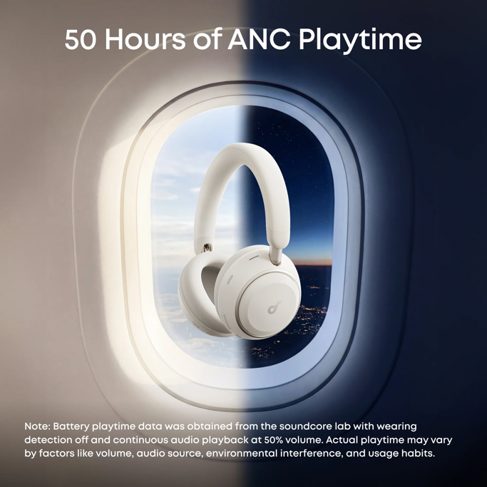 Anker bežične slušalice Soundcore Space 2, Naglavne, Bluetooth, White, D1402G21 - Slika 5
