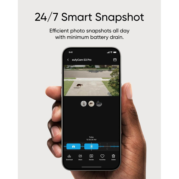 Anker Eufy Security eufyCam S3 Pro komplet 2 kamere + baza, T88923W1 - Slika 5