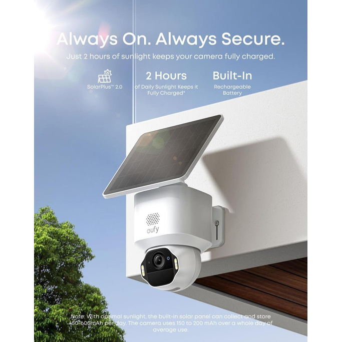 Anker Eufy Security SoloCam E42 komplet 4 kamere + HomeBase 3 baza + 4 solarni paneli, E8173322 - Slika 5