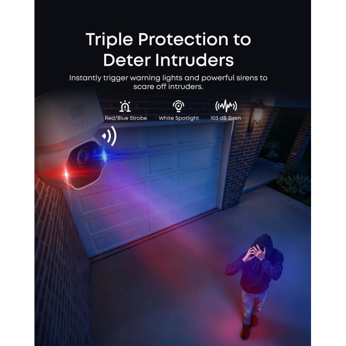 Anker Eufy Security SoloCam E42 komplet 4 kamere + HomeBase 3 baza + 4 solarni paneli, E8173322 - Slika 3