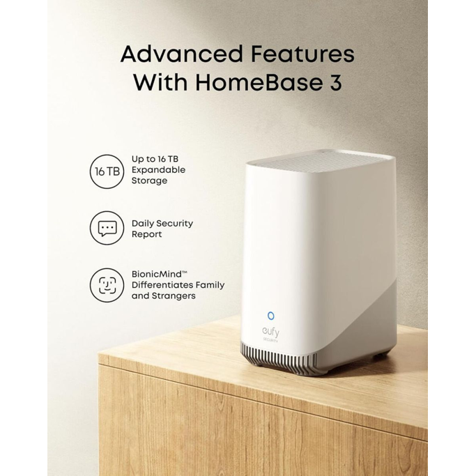 Anker Eufy Security SoloCam E42 komplet 4 kamere + HomeBase 3 baza + 4 solarni paneli, E8173322 - Slika 6