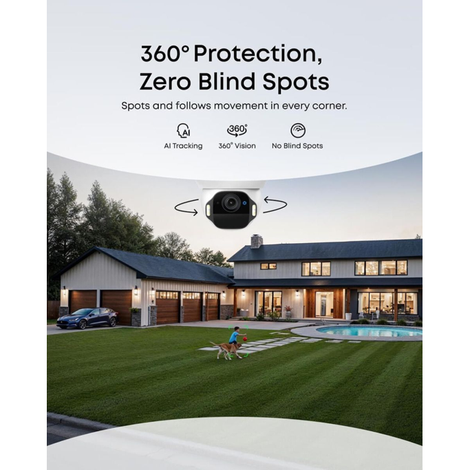 Anker Eufy Security SoloCam E42 komplet 4 kamere + HomeBase 3 baza + 4 solarni paneli, E8173322 - Slika 4