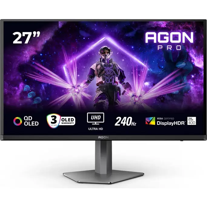 AOC AGON AG276UZD 26.5", 4K, QD-OLED, 240Hz, 2xHDMI, DP, USB Hub, USB-C, PD 65W, zvučnici - Slika 9