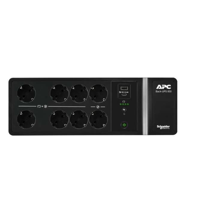 APC Back-UPS BE850G2-GR, 850VA/520W, 8xSchuko, 1x USB-C, 1x USB - Slika 2