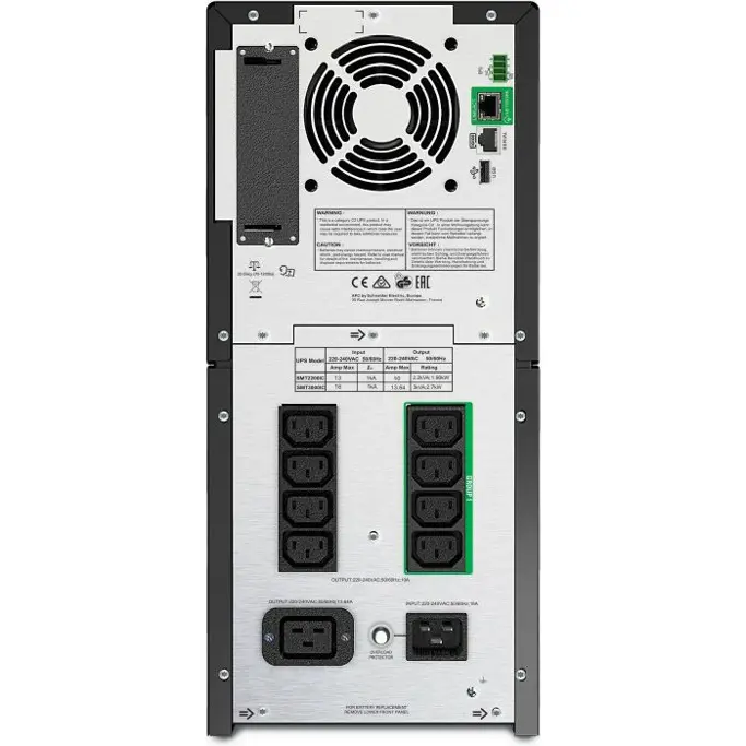 APC SMT2200IC, Smart-UPS, 2200VA/1980W, SmartConnect, USB/serial, x IEC C13+2x IEC C19 outlets, SmartConnect Port+SmartSlot, AVR, LCD,SMT2200IC - Slika 2