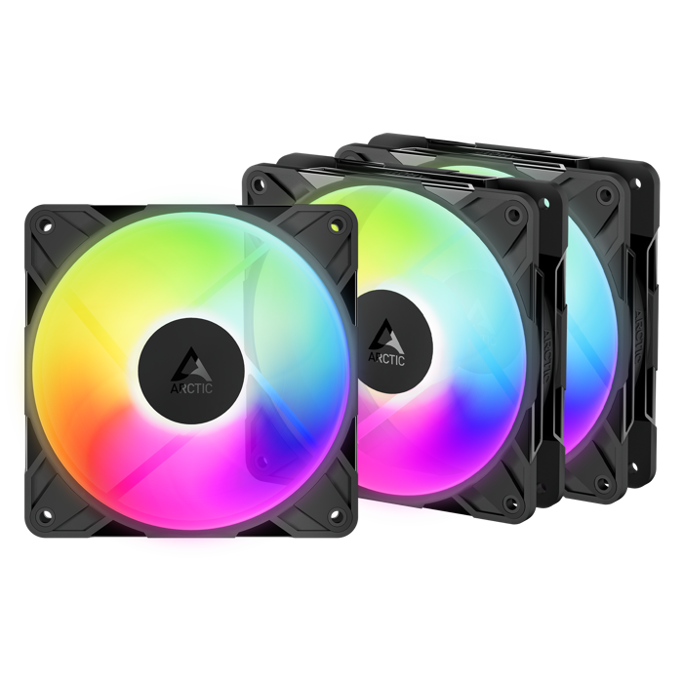 Arctic ventilator 120mm P12 Pro Reverse A-RGB, Black, 3-Pack, ACFAN00333A - Slika 2