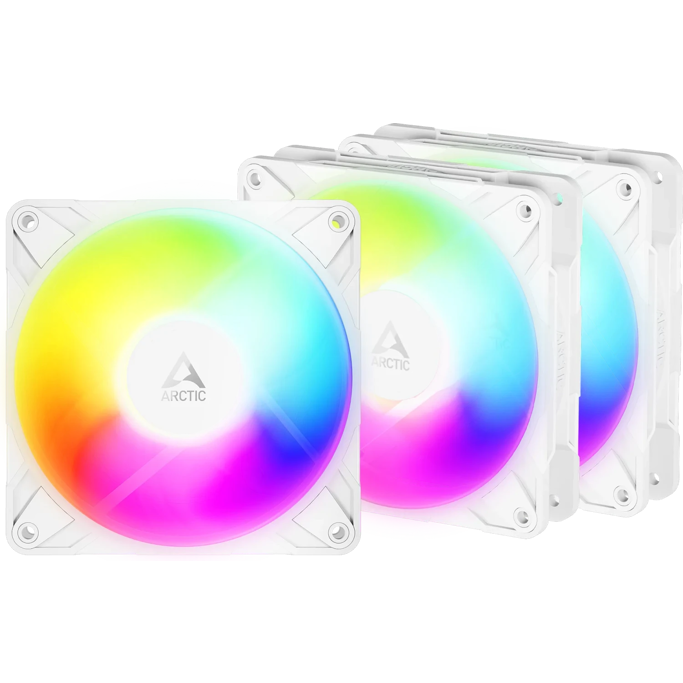 Arctic ventilator 120mm P12 Pro Reverse A-RGB, White, 3-Pack, ACFAN00334A - Slika 1