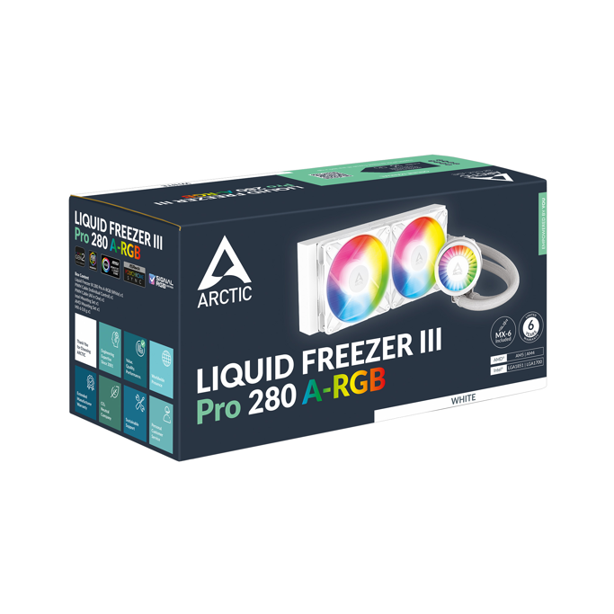 Arctic vodeno hlađenje Liquid Freezer III Pro 280 A-RGB, White, 280mm, ACFRE00187A - Slika 5
