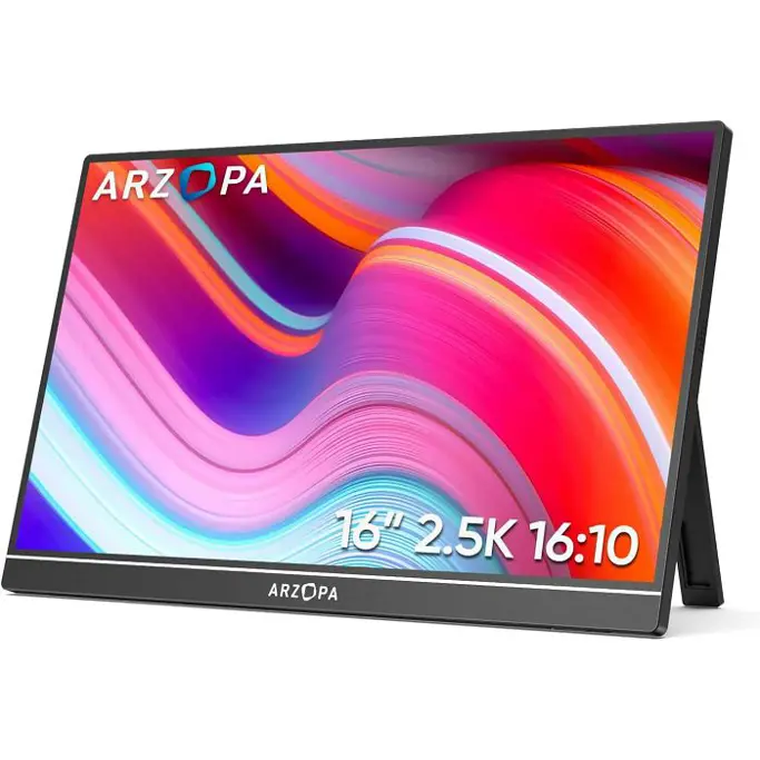 Arzopa Z1RC, 16", WQHD, IPS, Mini HDMI, USB-C, zvučnici, portable monitor, (bez zaštitne navlake) - Slika 1