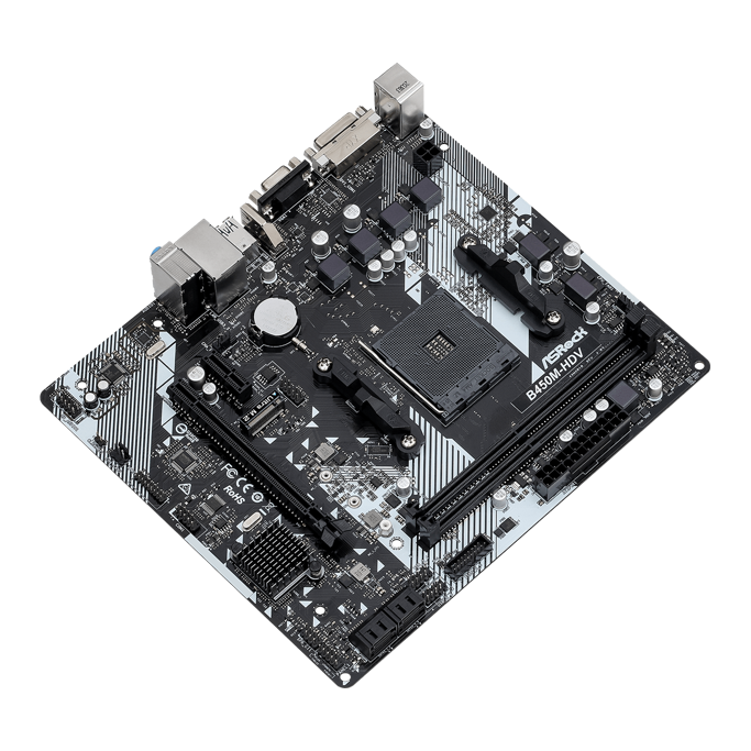 ASRock B450M-HDV R4.0, AMD B450, AM4, DDR4, mATX, 90-MXB9N0-A0UAYZ - Slika 2