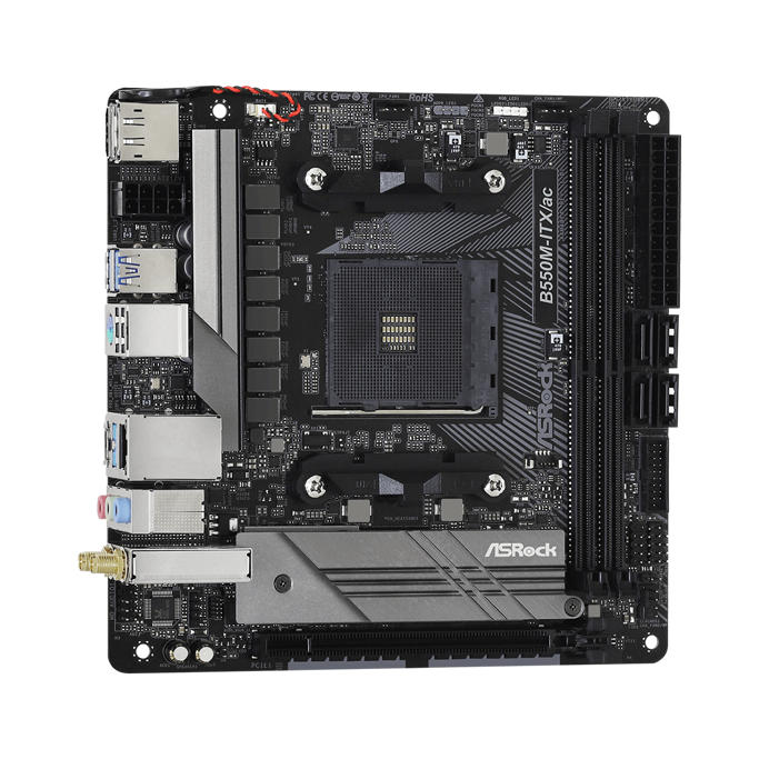 ASRock B550M-ITX/AC, AMD B550, AM4, DDR4, Mini-ITX, 90-MXBDH0-A0UAYZ - Slika 4