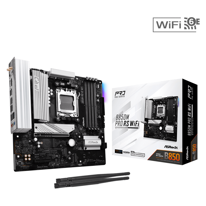 ASRock B850M Pro RS WIFI, AMD B850, AM5, DDR5, mATX, 90-MXBR70-A0UAYZ - Slika 6