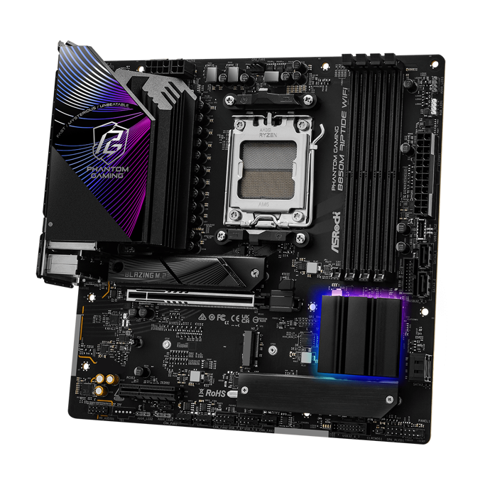 ASRock B850M Riptide WIFI, AMD B850, AM5, DDR5, mATX, 90-MXBS3-A0UAYZ - Slika 5