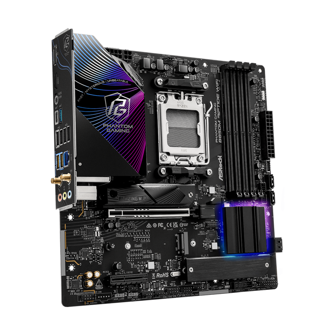 ASRock B850M Riptide WIFI, AMD B850, AM5, DDR5, mATX, 90-MXBS3-A0UAYZ - Slika 2
