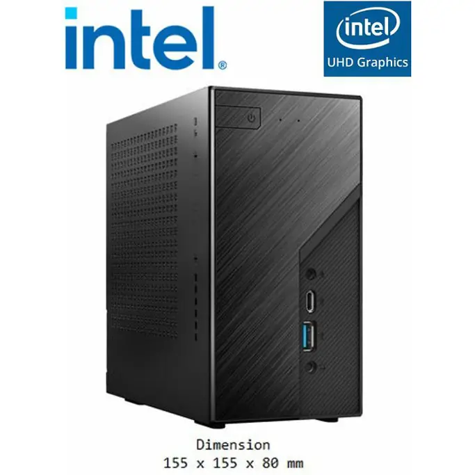ASRock Deskmini B760, barebone BUNDLE Pro A1, Intel i5 12400, 16GB DDR4, 1TB SSD NVMe, Intel UHD Graphics 730, Windows 11 Pro - Slika 1