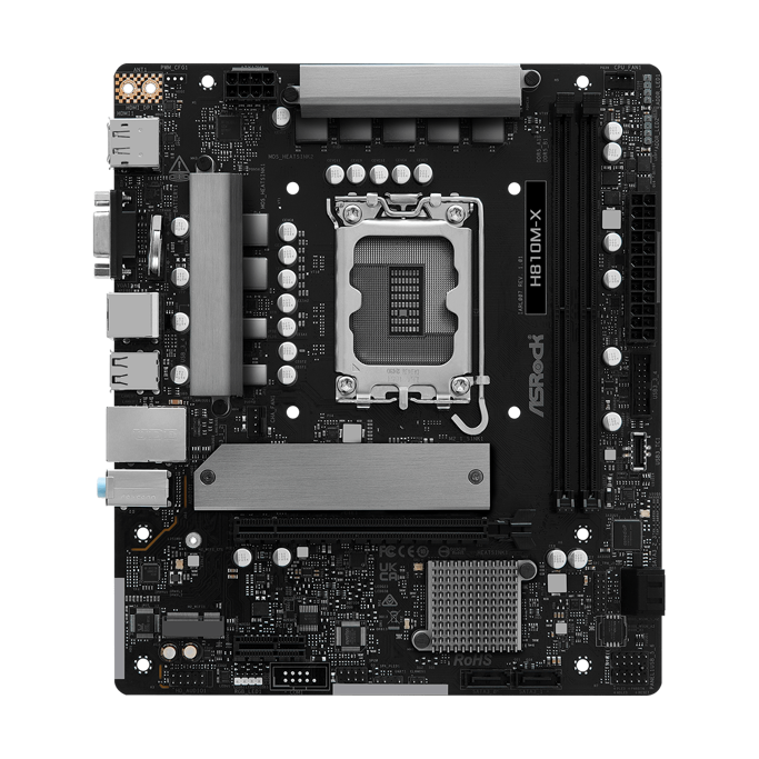 ASRock H810M-X, Intel H810, LGA 1851, DDR5, mATX, 90-MXBS4-A0UAYZ - Slika 2
