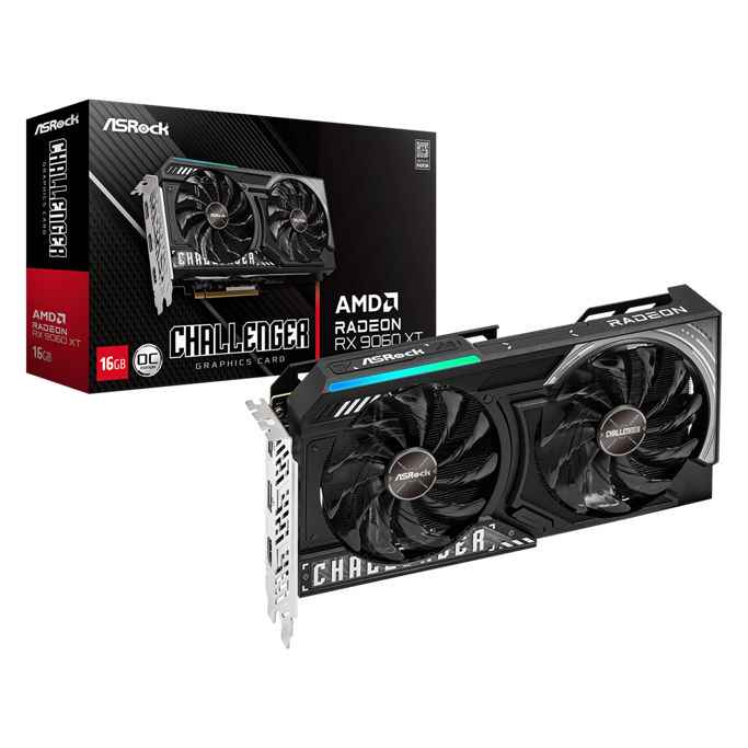Asrock RX9060XT Challenger OC, 16GB GDDR6, AMD Radeon, RX9060XT CL 16GO, 90-GA5QZZ-00UANF - Slika 1