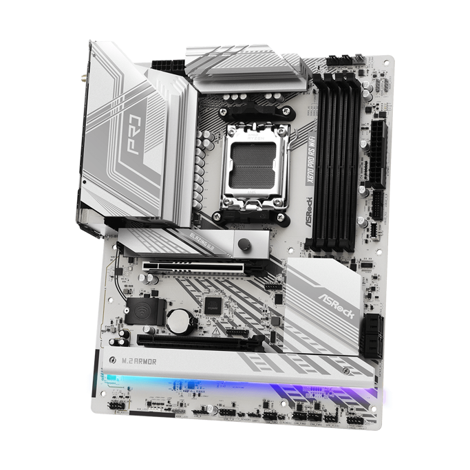 ASRock X870 Pro RS WIFI, AMD X870, AM5, DDR5, ATX, 90-MXBQ00-A0UAYZ - Slika 3