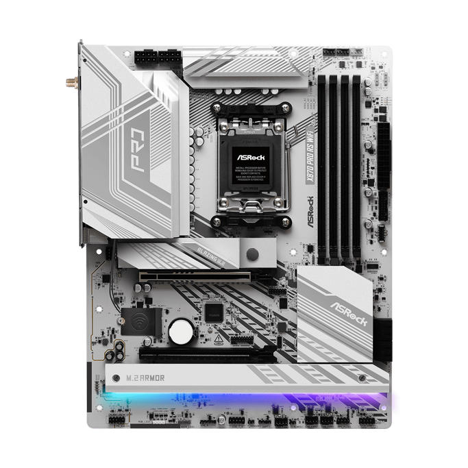 ASRock X870 Pro RS WIFI, AMD X870, AM5, DDR5, ATX, 90-MXBQ00-A0UAYZ - Slika 2