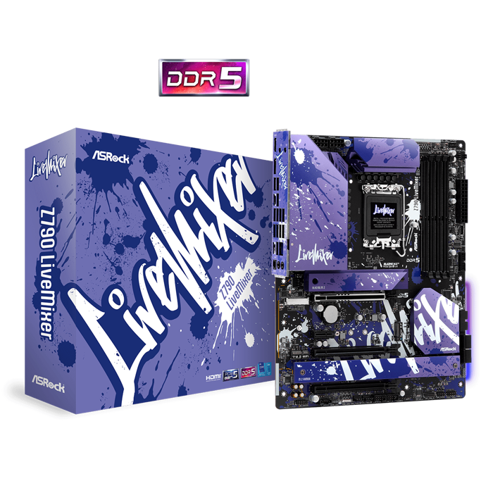 ASRock Z790 LiveMixer, Intel Z790, LGA 1700, DDR5, ATX, 90-MXBK10-A0UAYZ - Slika 1