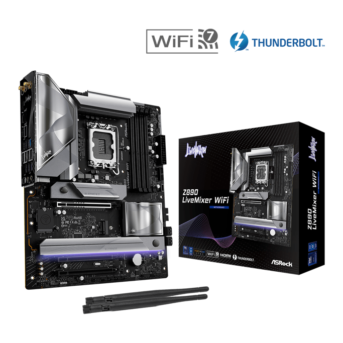 ASRock Z890 LiveMixer WIFI, Intel Z890, LGA 1851, DDR5, ATX, 90-MXBPE0-A0UAYZ - Slika 1
