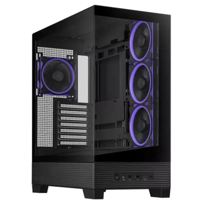 Asus Midi Tower A31 Plus, ARGB, Black, glass window, 90DC00R0-B19000 - Slika 2