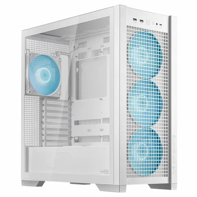 Asus Midi Tower TUF Gaming GT302, ARGB, White, glass window, 90DC00I3-B19000 - Slika 3