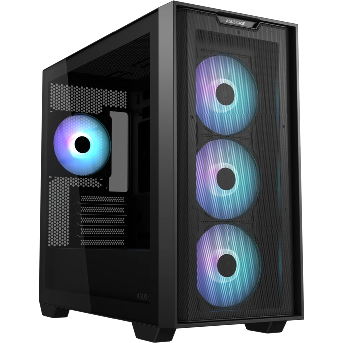 Asus Mini Tower A21 Plus, ARGB, Black, glass window, 90DC00H0-B19010 - Slika 1