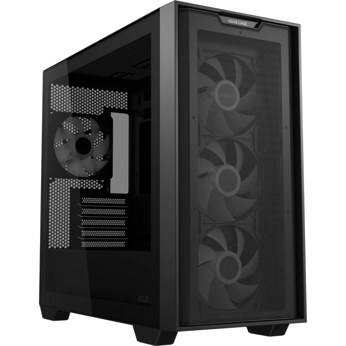 Asus Mini Tower A21 Plus, ARGB, Black, glass window, 90DC00H0-B19010 - Slika 3