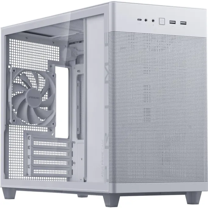 Asus Mini Tower Prime AP201 Mesh, White, glass window, 90DC00G3-B39010 - Slika 21