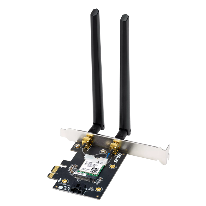 ASUS PCE-BE6500, Tri-Band Wi-Fi 7, Bluetooth 5.4 PCIe WiFi Adapter, 90IG09G0-MO0B00 - Slika 3