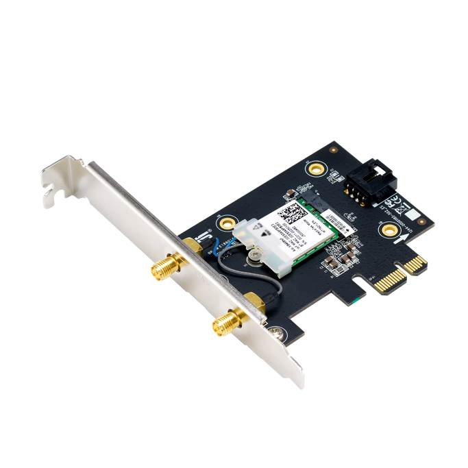 ASUS PCE-BE6500, Tri-Band Wi-Fi 7, Bluetooth 5.4 PCIe WiFi Adapter, 90IG09G0-MO0B00 - Slika 2