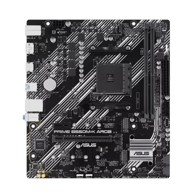 Asus Prime B550M-K ARGB, AMD B550, AM4, DDR4, mATX, 90MB1GC0-M0EAY0 - Slika 1