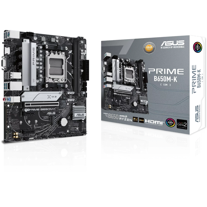 Asus Prime B650M-K, AMD B650, AM5, DDR5, mATX, 90MB1F60-M0EAY0 - Slika 1