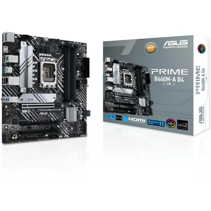 Asus Prime B660M-A D4-CSM, Intel B660, LGA 1700, DDR4, mATX, 90MB19K0-M1EAYC - Slika 1