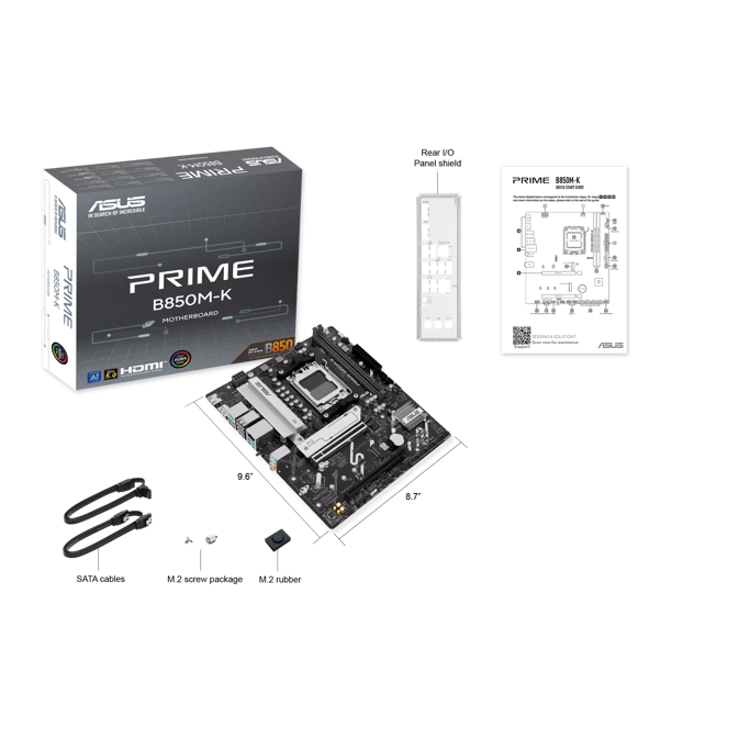 Asus Prime B850M-K, AMD B850, AM5, DDR5, mATX, 90MB1LV0-M0EAY0 - Slika 6