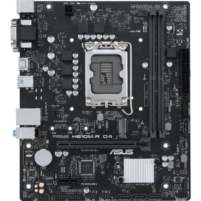 Asus Prime H610M-R D4-SI, Intel H610, LGA 1700, DDR4, mATX, 90MB1B40-M0ECY0 - Slika 4