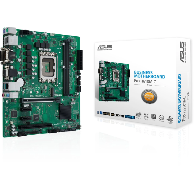 ASUS PRO H610M-C-CSM, Intel H610, LGA1700, DDR5, mATX, 90MB1AT0-M0EAYC - Slika 1