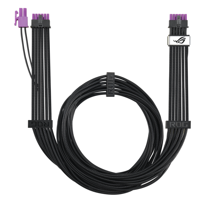 ASUS ROG Equalizer, 12V-2x6 PCIe Premium Power Cable, 1x PCIe 16-pin, 750mm, 90YE00BN-B0QA00 - Slika 1