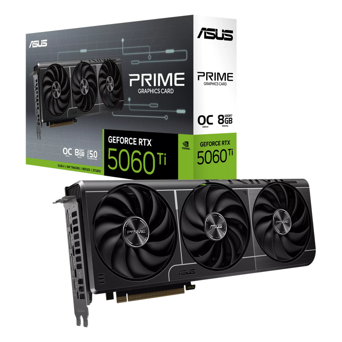 ASUS RTX5060Ti OC, PRIME-RTX5060TI-O8G, 8GB GDDR7, NVIDIA GeForce, 90YV0MP0-M0NA00 - Slika 1
