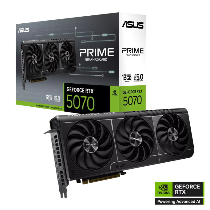 ASUS RTX5070, PRIME-RTX5070-12G, 12GB GDDR7, NVIDIA GeForce, 90YV0M11-M0NA00 - Slika 1
