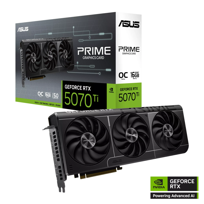 ASUS RTX5070Ti OC, PRIME-RTX5070TI-O16G, 16GB GDDR7, NVIDIA GeForce, 90YV0MF0-M0NA00 - Slika 1