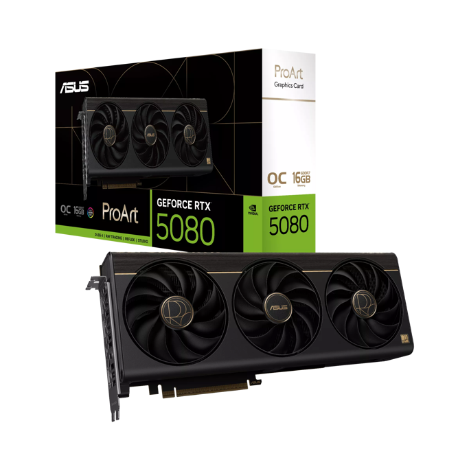 ASUS RTX5080, PROART-RTX5080-O16G, 16GB GDDR7, NVIDIA GeForce, 90YV0N30-M0NA00 - Slika 1