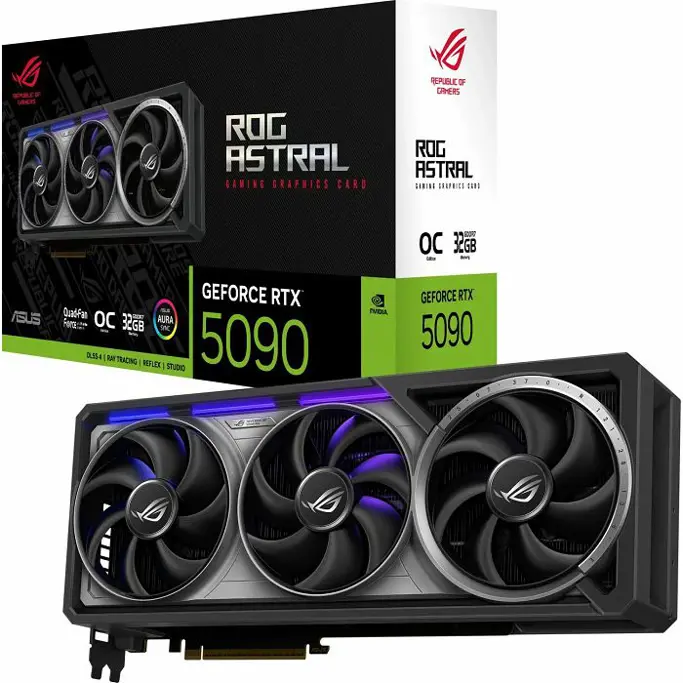 ASUS RTX5090 OC, ROG-ASTRAL-RTX5090-O32G-GAMING, 32GB GDDR7, NVIDIA GeForce, 90YV0LW0-M0NA00 - Slika 1