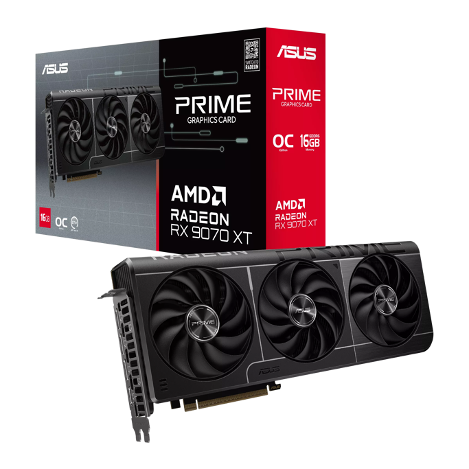 ASUS RX9070XT OC, PRIME-RX9070XT-O16G, 16GB GDDR6, AMD Radeon, 90YV0L71-M0NA00 - Slika 1