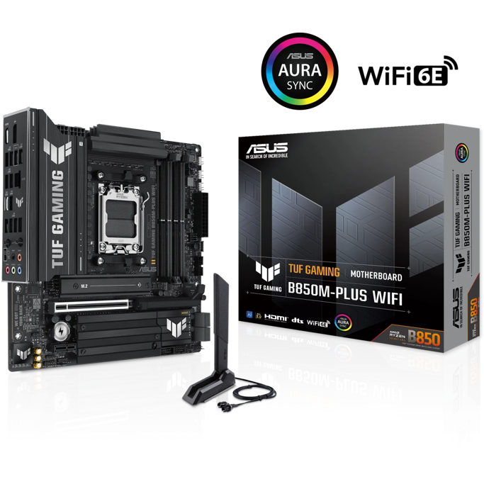 Asus TUF Gaming B850M-Plus WIFI, AMD B850, AM5, DDR5, mATX, 90MB1IY0-M0EAY0 - Slika 1