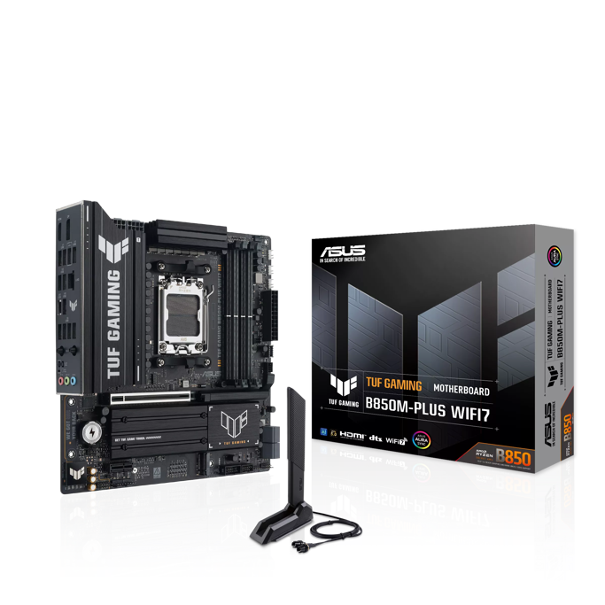 Asus TUF gaming B850M-PLUS WIFI7, AMD B850, AM5, DDR5, mATX, 90MB1MU0-M0EAY0
