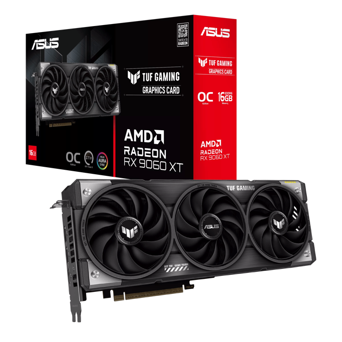 ASUS TUF-RX9060XT-O16G-GAMING, TUF Gaming Radeon RX 9060 XT, 16GB GDDR6, 90YV0LF0-M0NA00 - Slika 1